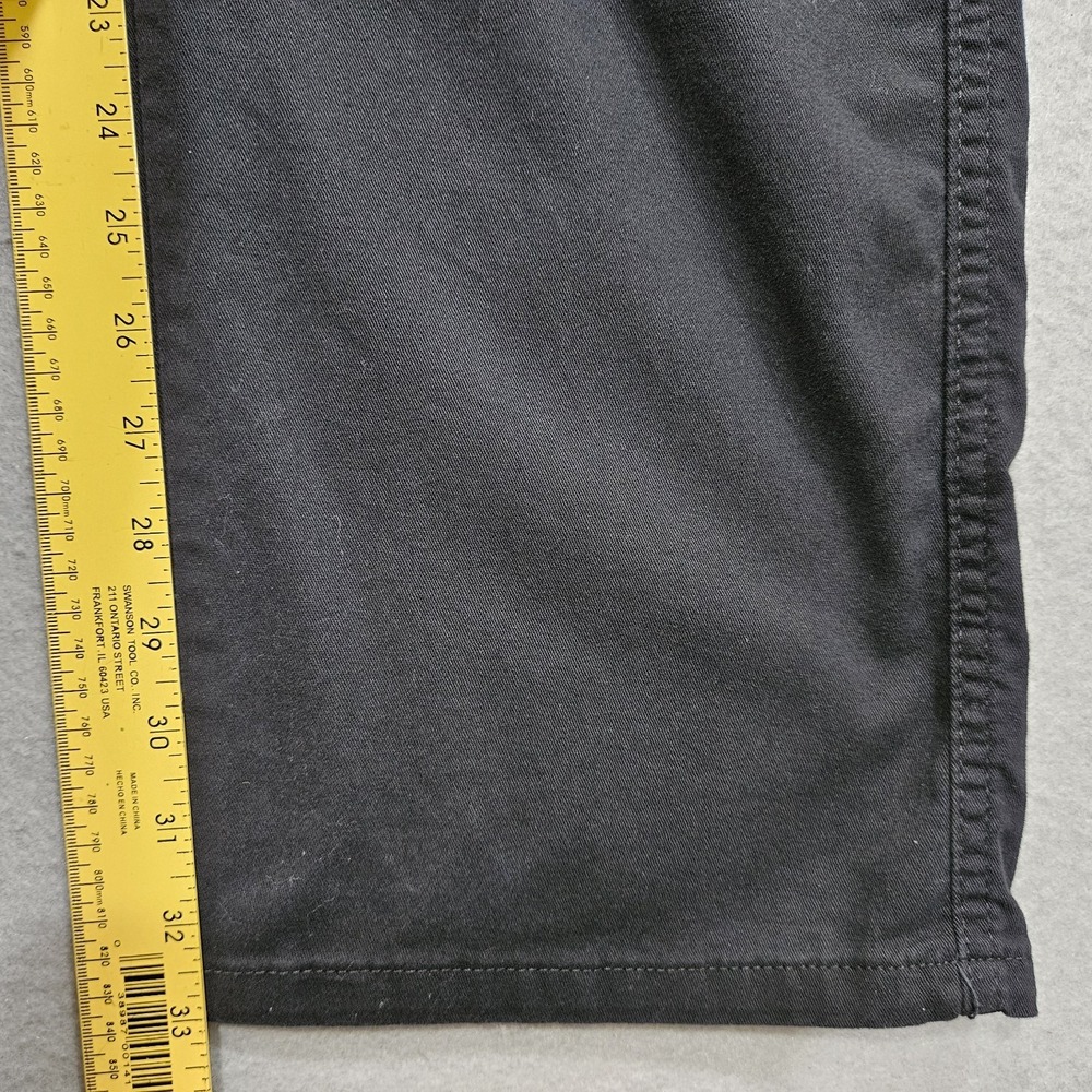 Wrangler Cargo Work Pants Mens 36x33 Black High Rise Straight Leg Relaxed Fit - Picture 9 of 11